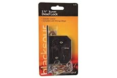 3 LEVER DEAD LOCK COMPLETE WITH FITTINGS SPARE KEYS BLACK AND SILVER 2.5 INCHES
