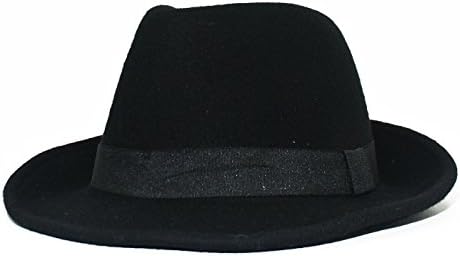 Ladies Felt Fedora HAT (BLACK)