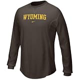Nike - Nike Wyoming Cowboys Brown Waffle Long Sleeve Crew Top