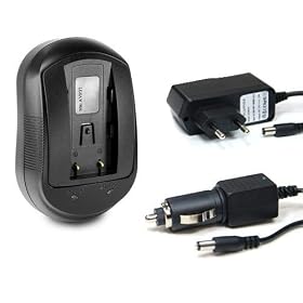 Invero Cam�ra Chargeur secteur + chargeur de voiture pour Canon EOS Rebel T3i (Body Only)
