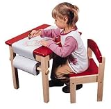 Guidecraft Art Table And Chair Set - Red
