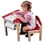 Guidecraft Art Table And Chair Set - Red