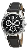 Frederique Constant Men's FC-292BS4B26 Junior Black Chronograph Dial Watch