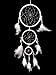 Betterdecor Multi Colors Dream Catcher with Feathers Wall Hanging Ornament (with a Gift Bag) (White)