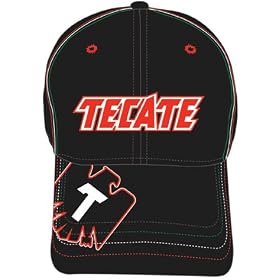 Tecate Mexican Alcohol Beer Hat - Black Logo Flex Fit Baseball Cap