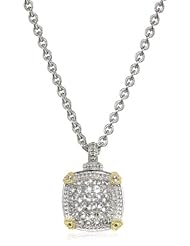 Judith Ripka "Pave Fontaine" Cushion Pendant Necklace