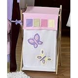 Kids Laundry Hamper for the Pink and Purple Butterfly Collection by JoJo