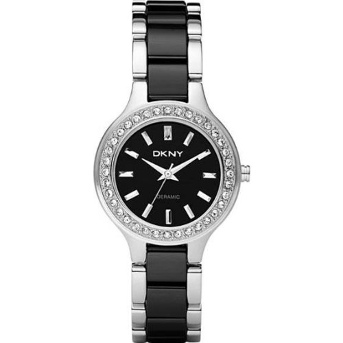 DKNY Ceramica Quartz Black Dial Women's Watch - NY8138