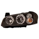 2002-2003 Nissan Maxima Headlights Halo Black (Does not fit with Factory HID) by Instyleparts