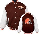Cleveland Browns Youth Wool Faux Leather Varsity Jacket