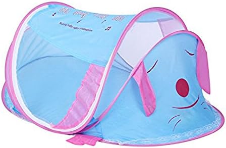 GUANGRUIDA Foldable Ｃarrying Baby Mosquito Net Beach Play Tent Travel Tent Bed Playpen Baby Tent（Blue）