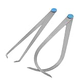 uxcell 内外兼用キャリパー フリクションジョイント ツールキャリパー 長さ200mmメタル 2本入り