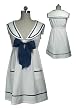 White Sailor Bow Tie Mini Dress - Harajuku Girls Dress