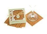 Kate Aspen 22014NA Bamboo Eco Friendly Coaster Favors