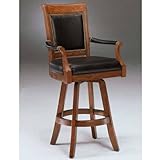 Kingston Swivel Leather Back Barstool