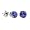 1/2 CT Tanzanite Stud Earrings 14k White Gold (I1-I2 Clarity)