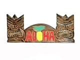 TIKI BAR SIGN ALOHA PINEAPPLE - TIKI BAR DECOR