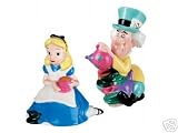 Disney Store Alice in Wonderland & Mad Hatter S & P Shaker Set (Salt & Pepper Set)