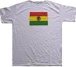 BOLIVIAN FLAG - White T-shirt