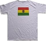 BOLIVIAN FLAG - White T-shirt