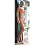 Sexy Blonde Gemma Atkinson in Orange Bikini, Photo Print Poster - 21x62 Door Poster Print, 21x62