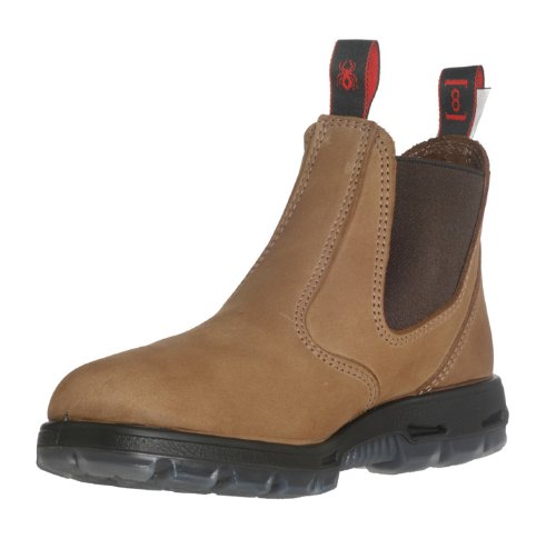 REDBACK USBCH The Easy Escape   Slip On Brown Leather Boots Steel Toe