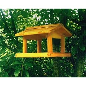 Wooden Hanging Bird Table