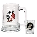 Portland Trail Blazers Beer Mug And Shot Glass Boilermaker Set
