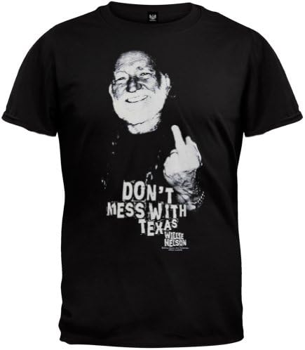 Willie Nelson - Texas Finger T-Shirt - X-Large
