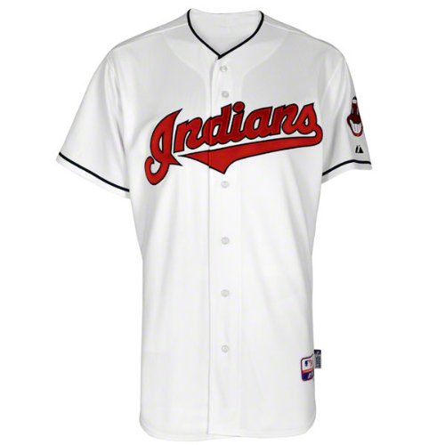 Cleveland Indians Majestic Home White Authentic Cool Baseâ„¢ Jersey