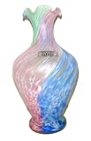 Murano Hand Blown Art Glass Vase 7.5″H Collectible from Italy