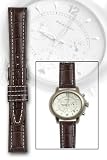 Brown Antique Leather Breitling Style w/ Contrast Stitch 20mm