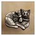 Anne At Home Knob, Calico cat-sm. Rt . Available in 38 hand applied finishes, protect...