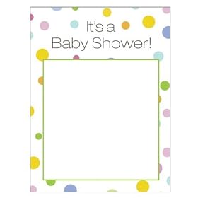 Baby Shower Imprintable Invitations (8 count)
