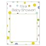 Baby Shower Imprintable Invitations (8 count)