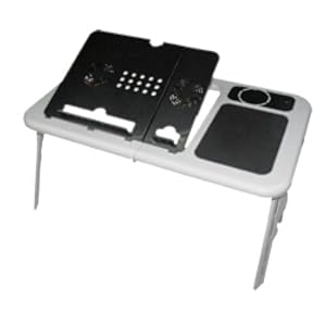 E-Stand LD09 W White/Black Laptop Table