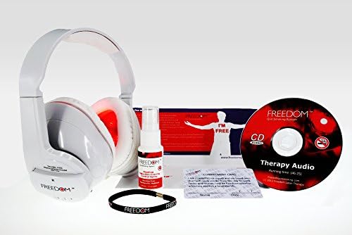 Freedom Quit Smoking System, Quit Smoking Naturally in 10 Days - Reduce Cigarette Cravings, Fight Nicotine Withdrawal - with Headset, Spray, and Other Products - A Nicotine Free Stop Smoking Aid