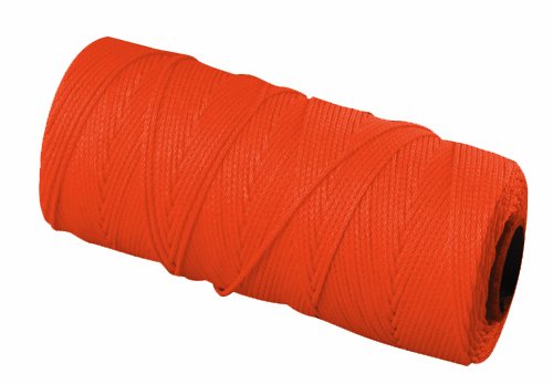 Bon Tool Neon Orange E-Z-C Braided Nylon Line: 1000'