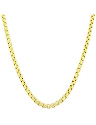 14 Karat Yellow Gold 3.4-mm Round Box Chain (20 Inch)