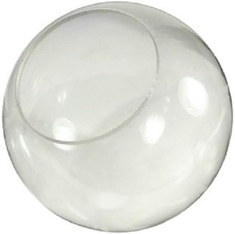 10" Neckless Clear Acrylic Globe with 4" Opening