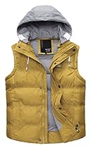 Wantdo Women's Quilted Padding Puffer Vest With Removable Hooded
