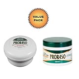 Proraso Shaving Soap, Ultra Sensitive Skin 5.2 oz (147 g) + Proraso Pre and Post Shave Cream - 3.6 oz - Value Pack