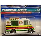 Mattel Hot Wheels 1998 1:64 Scale Tropicool Series White Ice Cream Truck Die Cast Car 1 4 by Mattel