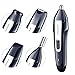 2019 Professional Nose Hair Trimmer for Men Women,Rechargeable Ear and Nose Hair Trimmer IPX7 Waterproof, Double-Edge Stainless Steel BladesMute Motor,for Nose, ears and eyebrows