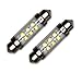 Tuningpros LEDDL-42M-W6 Dome Light LED Light Bulbs Festoom 42mm, 6 LED White 2-pc Set