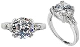Round Cut Three Stone Ring size 12 Emitations