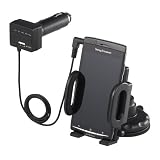 iBUFFALO 【iPhone,iPod,Walkman,スマートフォン,携帯】対応FMトランスミッターステレオミニプラグ接続ホルダー付ブラック BSFM18BK