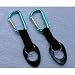 (2) Water Bottle Holders W/ Green Aluminum Carabiner Attachments
