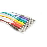 Hosa Cable CPP845 1/4 Inch To 1/4 Inch Cable Kit - 8 Singles, 1.5 Foot