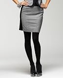 Contrast Knit Skirt